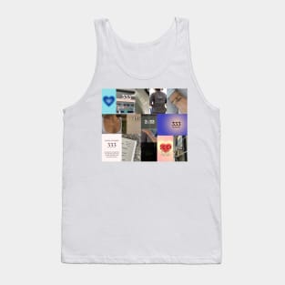 333 angel number aesthetic collage Tank Top